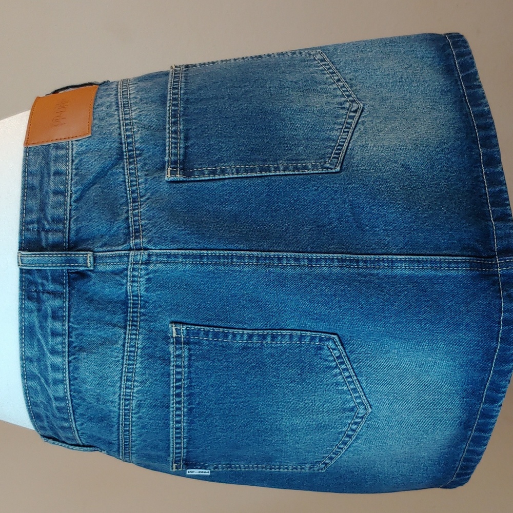 PP-DNM Princess Polly Arrte Mid-Rise Blue Denim Skirt Women's 10 NEW NWT - Picture 14 of 17